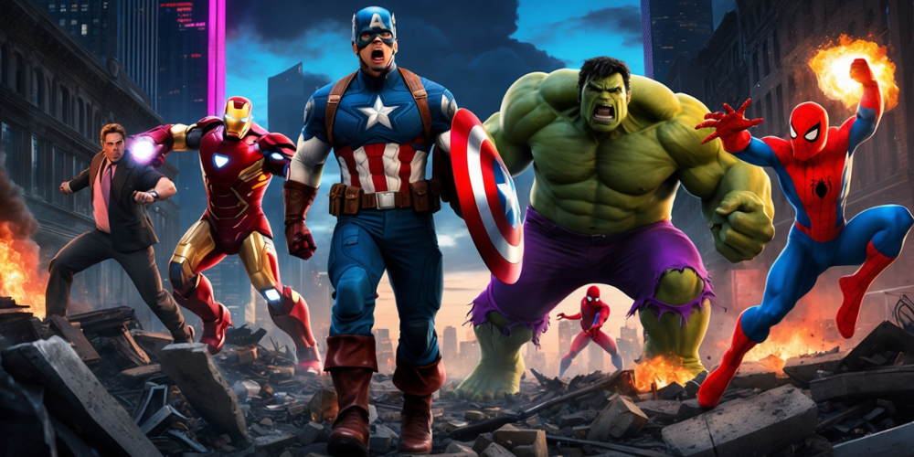 Avengers Under Siege game art